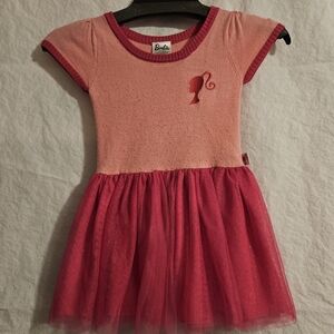 Barbie Pink and Red Casual Kids Dress